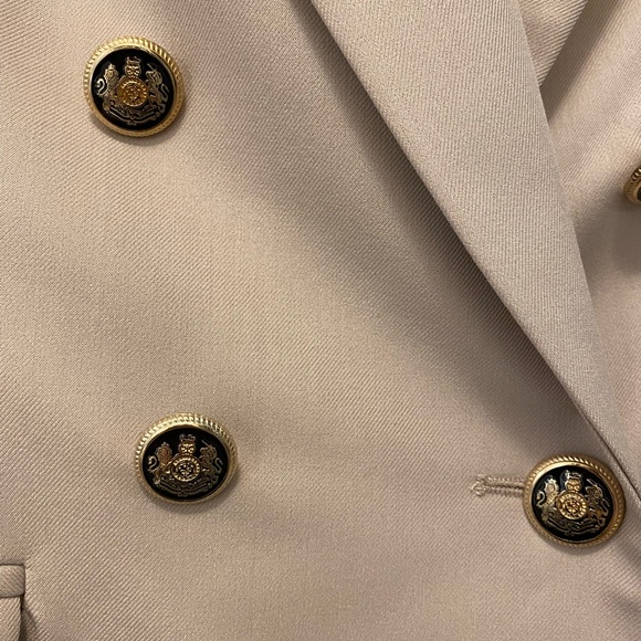 ZARA 2 piece Double breasted suit with Cigarette Pants - Picture 4 of 6